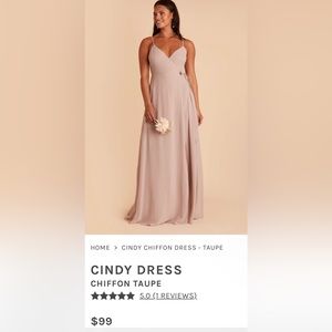 Gently used bridesmaid dress Birdy grey taupe